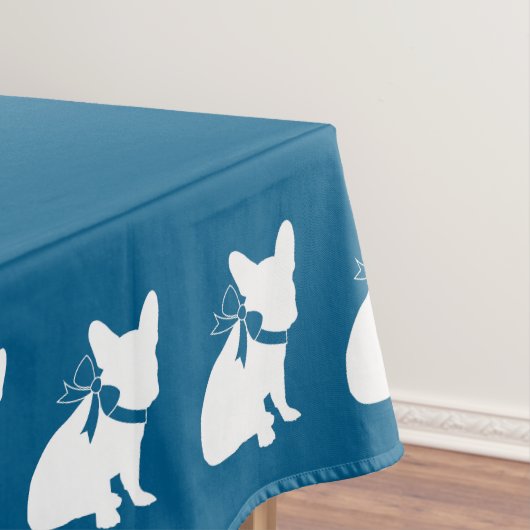 Partij voor het thema Bulldog - Baby shower Blue Tafelkleed (Voorbeeld)