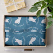 Partij voor het thema Bulldog - Baby shower Blue Tissuepapier (Geschenk)