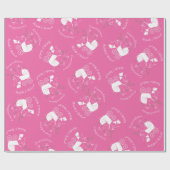 Partij voor het thema Bulldog - Baby shower roze Cadeaupapier (Vlak)