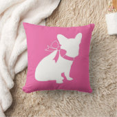 Partij voor het thema Bulldog - Baby shower roze Kussen (Deken)