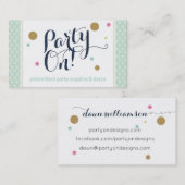 Partij voor het Visitekaartje Design (Voorkant / Achterkant)