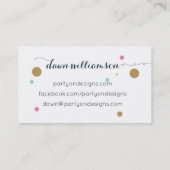 Partij voor het Visitekaartje Design (Achterkant)