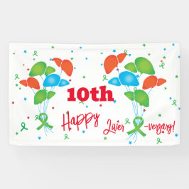  partij voor levertransplantatie Jubileum Spandoek