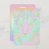 Partij voor Pastel Tiger Kaart (Voorkant / Achterkant)