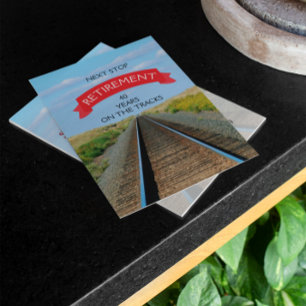 Partij voor pensionering van spoorbaan kaart