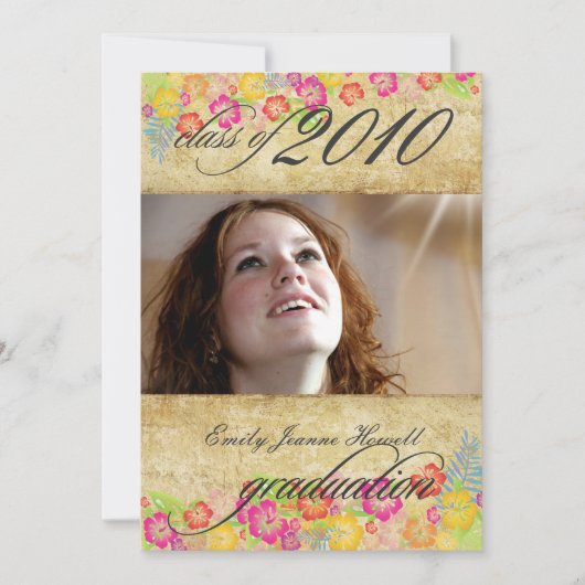  partij voor tropische Afstuderen Kaart (Voorkant)