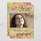  partij voor tropische Afstuderen Kaart (Voorkant / Achterkant)