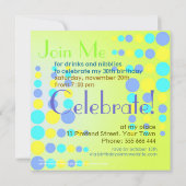 Partij voor verse bubbels / speciale uitnodiging (Achterkant)