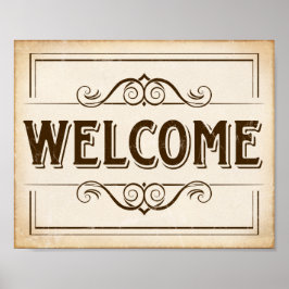  Partij WELCOME Sign Print
