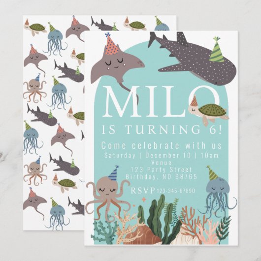 Partij (Zee) Aanbesteding van dieren op zondag Kaart (Voorkant / Achterkant)