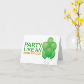 Partij zoals een (Groene) Kaart van de Verjaardag (Gele Bloem)