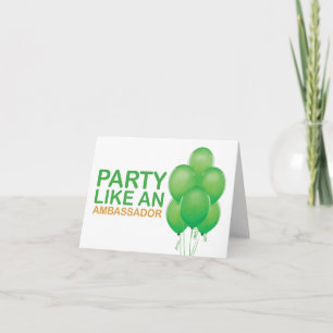 Partij zoals een (Groene) Kaart van de Verjaardag