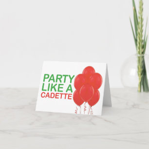 Partij zoals een Kaart van de Verjaardag Cadette
