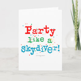 Partij zoals een SKYDIVER! Kaart