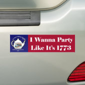 Partij zoals haar Bumpersticker van 1773 (Op auto)