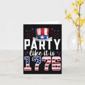 Partij zoals het 1776 4e juli Amerika is onafhanke Kaart (Gele Bloem)