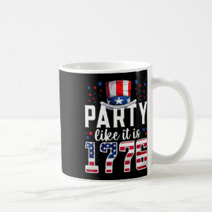 Partij zoals het 1776 4e juli Amerika is onafhanke Koffiemok