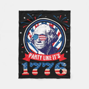Partij zoals het is 1776 4 juli George Washingto Fleece Deken