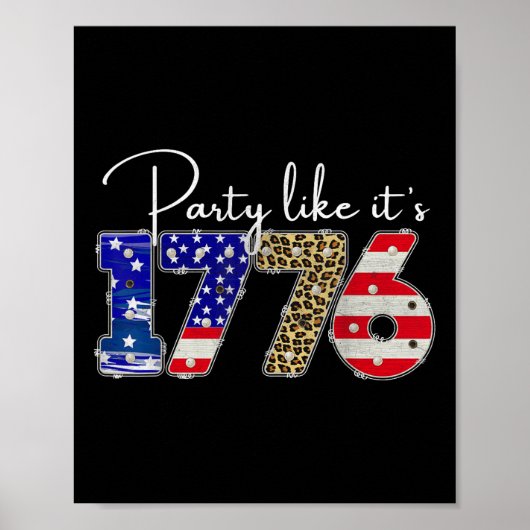 Partij zoals het is 1776 Grappig dat de vierde par Poster (Voorkant)