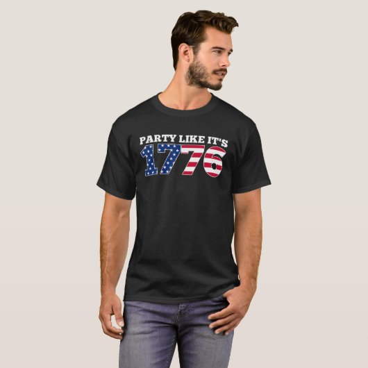 Partij zoals het is 1776 Grappig dat de vierde par T-shirt (Voorkant volledig)