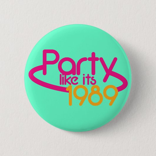 PARTIJ zoals in 1989 Ronde Button 5,7 Cm (Voorkant)