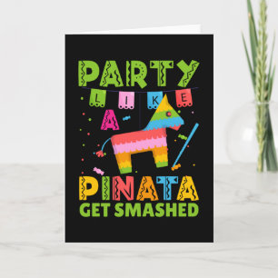 Partij zoals Pinata die gesmasht wordt Kaart