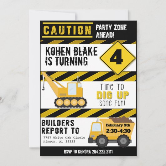 Partij Zone Aankondiging bagageruimte bouw (Voorkant)