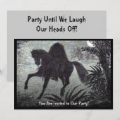  PARTIJ Zwaarloze Horseman Halloween Kaart (Voorkant / Achterkant)