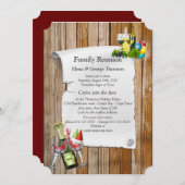 Partijaankondiging reünie kaart (Voorkant / Achterkant)