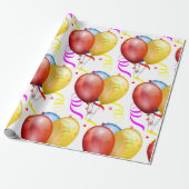 Partijballonnen en Streamers Cadeaupapier (Uitgerold)