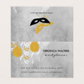 Partijballonnen/maskerade maskers visitekaartje (Buitenkant ongevouwen)