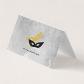Partijballonnen/maskerade maskers visitekaartje (Achterkant)