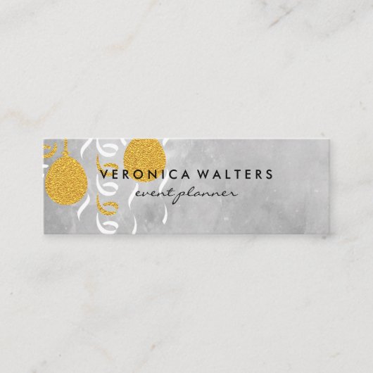 Partijballonnen Mini Visitekaartje (Voorkant)