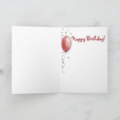 Partijballonnen - Wenskaart Kaart (Binnen)