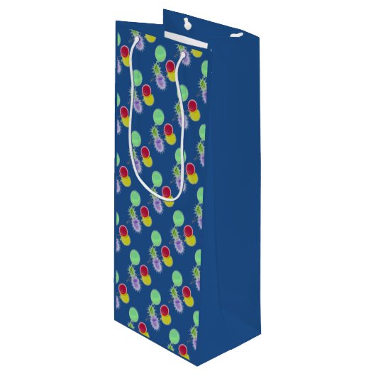 Partijballonnen Wijn Cadeautas (Voorkant Gekanteld)