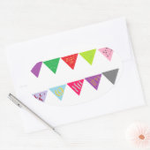 Partijbanner deco ovale sticker (Envelop)
