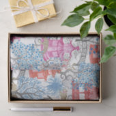 Partijboomgaarden in het Pagoda-bos in het pikroze Tissuepapier (Geschenk)