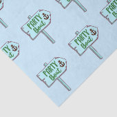 Partijboot met anker-neusthema tissuepapier (Detail)