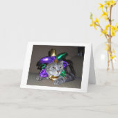 **PARTIJCAT** WIL ZEGGEN HAPPY ST PATRICK'S DAG KAART (Gele Bloem)