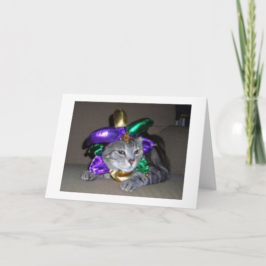 **PARTIJCAT** WIL ZEGGEN HAPPY ST PATRICK'S DAG KAART (Voorkant)