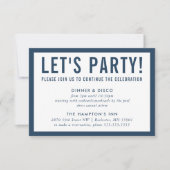 PARTIJCELEBRATIE INFO eenvoudige, moderne groepsma Kaart (Voorkant)