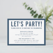 PARTIJCELEBRATIE INFO eenvoudige, moderne groepsma Kaart (Staand voorkant)