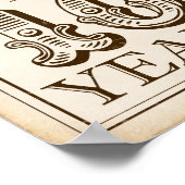 partijCHEERS TOT 10 JAAR Ondertekening afdrukken Poster (Hoek)