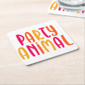 partijdier. kartonnen onderzetters (Schuin)