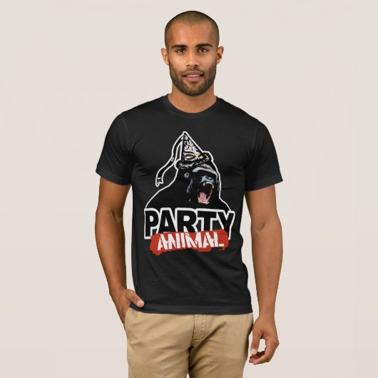 partijdier t-shirt (Voorkant volledig)