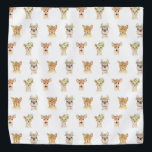 PARTIJDIEREN BANDANA<br><div class="desc">DIERPATROON VAN DE PARTIJ VAN HET GELDDELIJKE BEDRIJFSGRAFISCHE ONTWERP.</div>