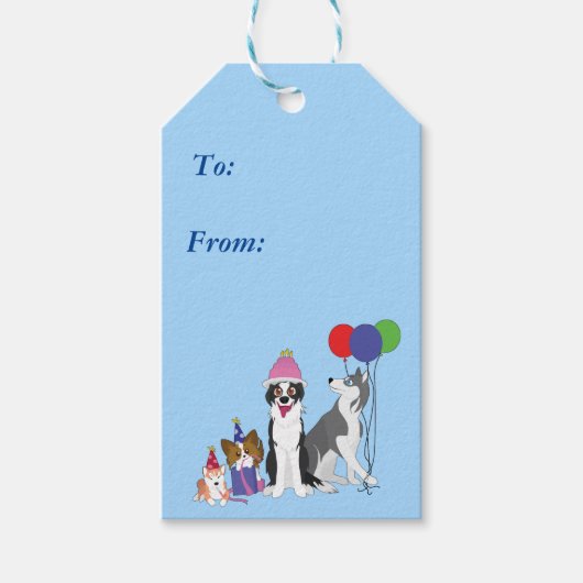 partijdieren cadeaulabel (Voorkant)