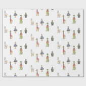 partijdieren cadeaupapier (Vlak)