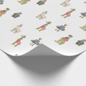 partijdieren cadeaupapier (Hoek)