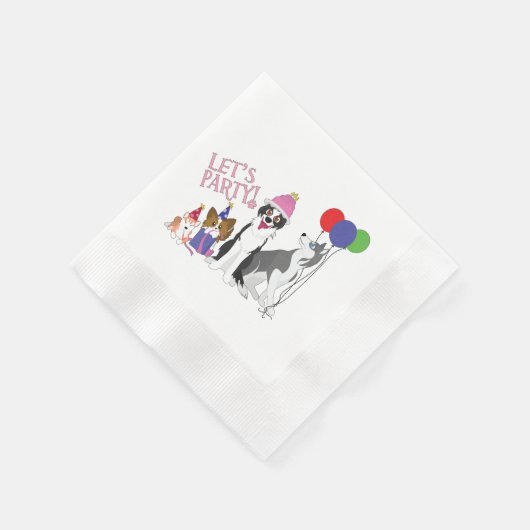 partijdieren servetten (Hoek)